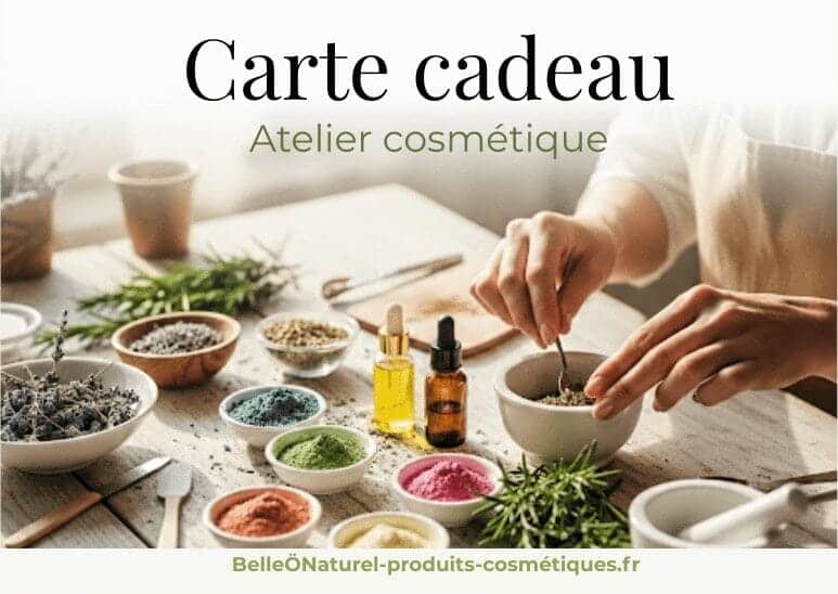carte cadeau atelier cosmétique